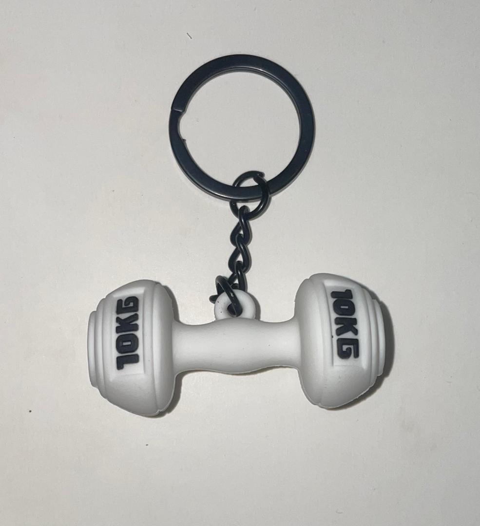 Porte-clé Fitness en Silicone – Haltère, Kettlebell et Disque de Musculation